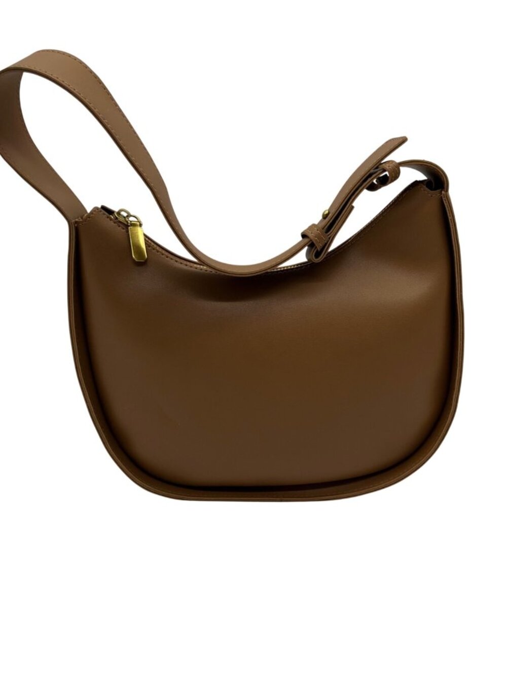 MMs Brands Brown Faux Leather Shoulder Bag